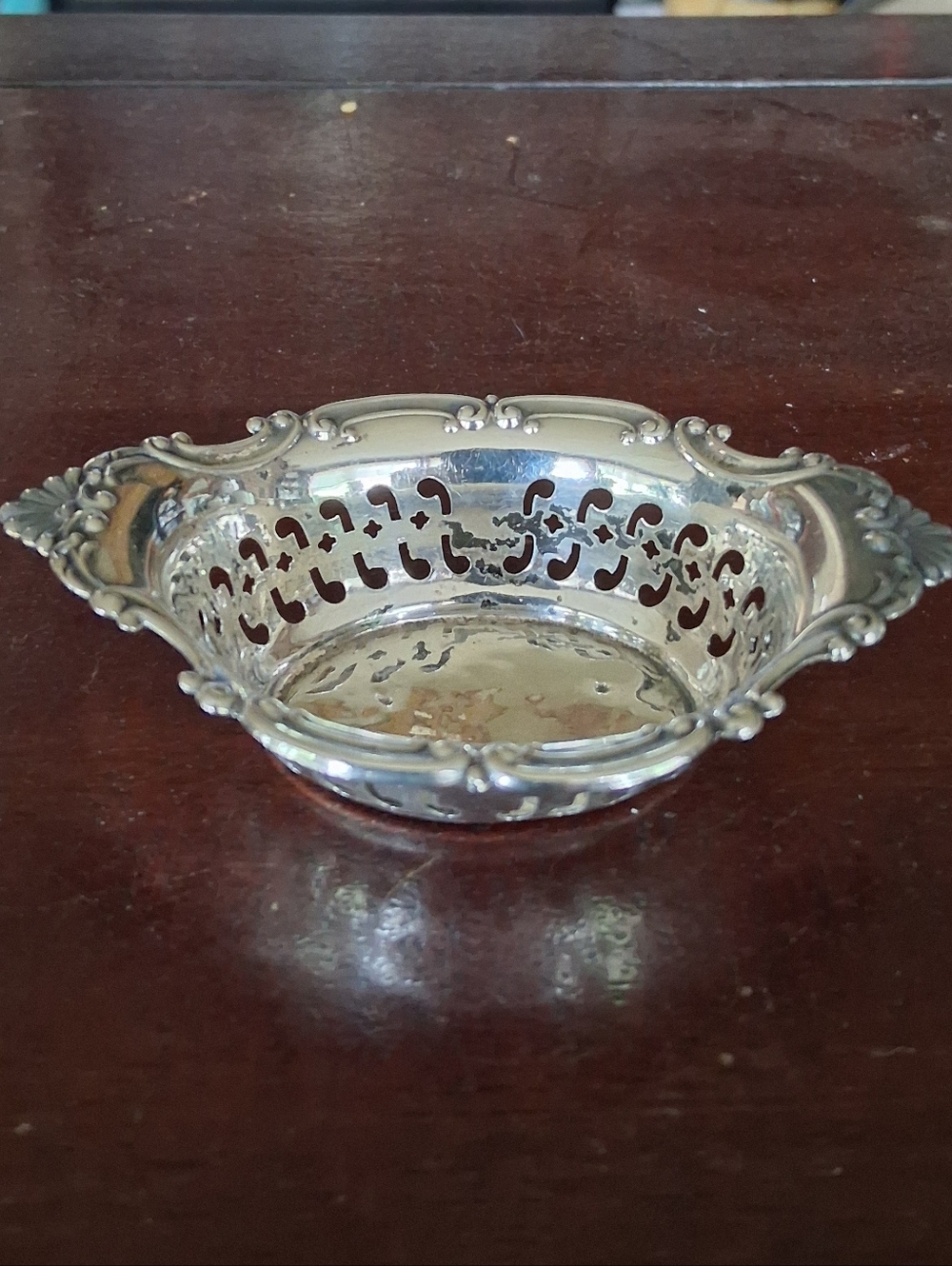 Vintage Fancy Sterling Silver Serving Bowl